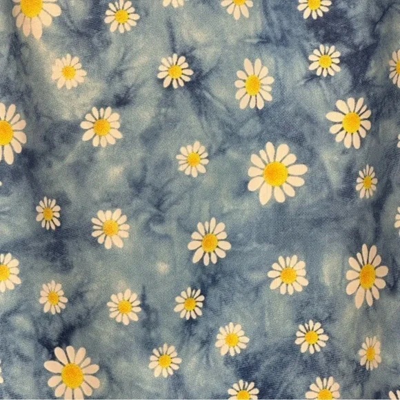 Women's Size 4XL Blue Floral Tie Dye One Piece Swimsuit - Picture 8 of 9